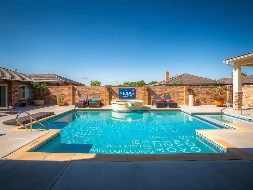 Swimming Pool Epoxy Decks Enhance Spaces In Abilene Texas }