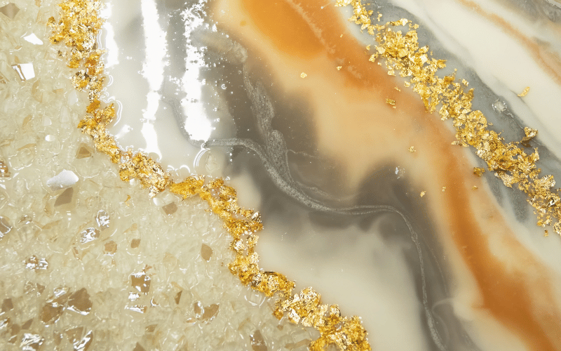 Sparkle polyaspartic and epoxy floor mix